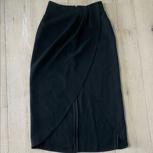 Aritzia Babaton 1-01 Tulip Hem Crossover Maxi Skirt